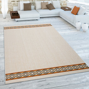 Binnen en Buitenkleed Ostivia - Boho Tribal - Creme