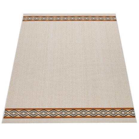Binnen en Buitenkleed Ostivia - Boho Tribal - Creme