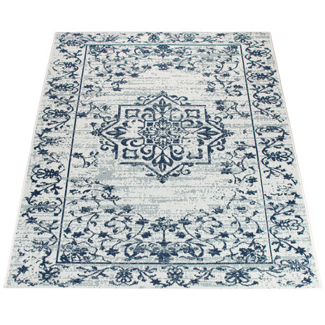 Binnen en Buitenkleed Ostivia - Vintage - Blauw
