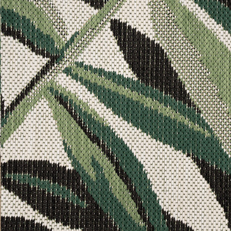 Binnen en Buitenkleed Ostivia - Gebloemd - Groen