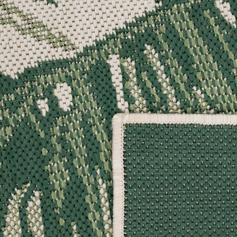 Binnen en Buitenkleed Ostivia - Gebloemd - Groen