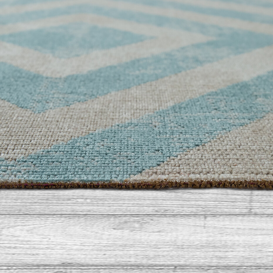 Binnen & Buitenkleed Ponica - Blauw Binnen & Buitenkleed Ponica - Blauw