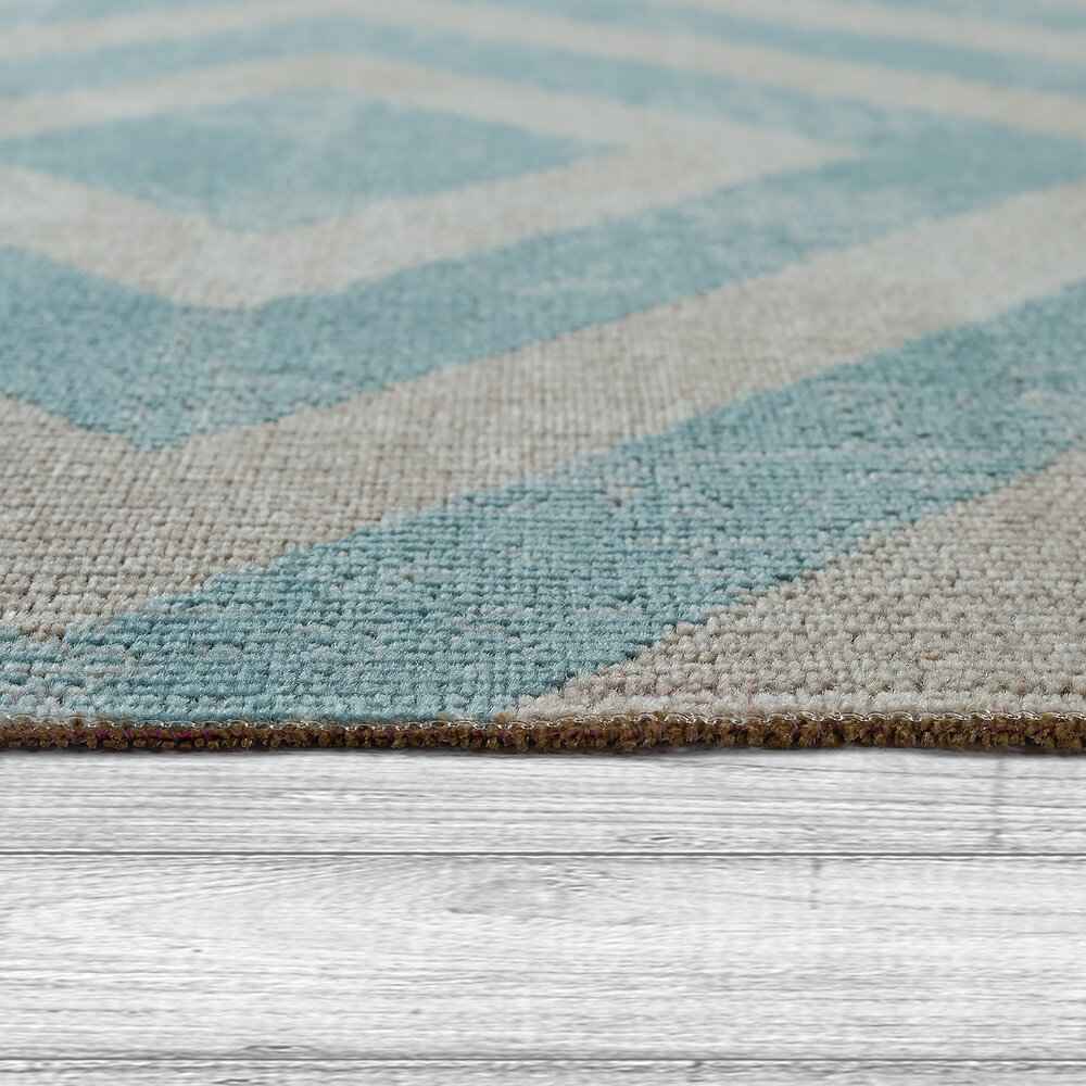 Binnen & Buitenkleed Ponica - Blauw Binnen & Buitenkleed Ponica - Blauw