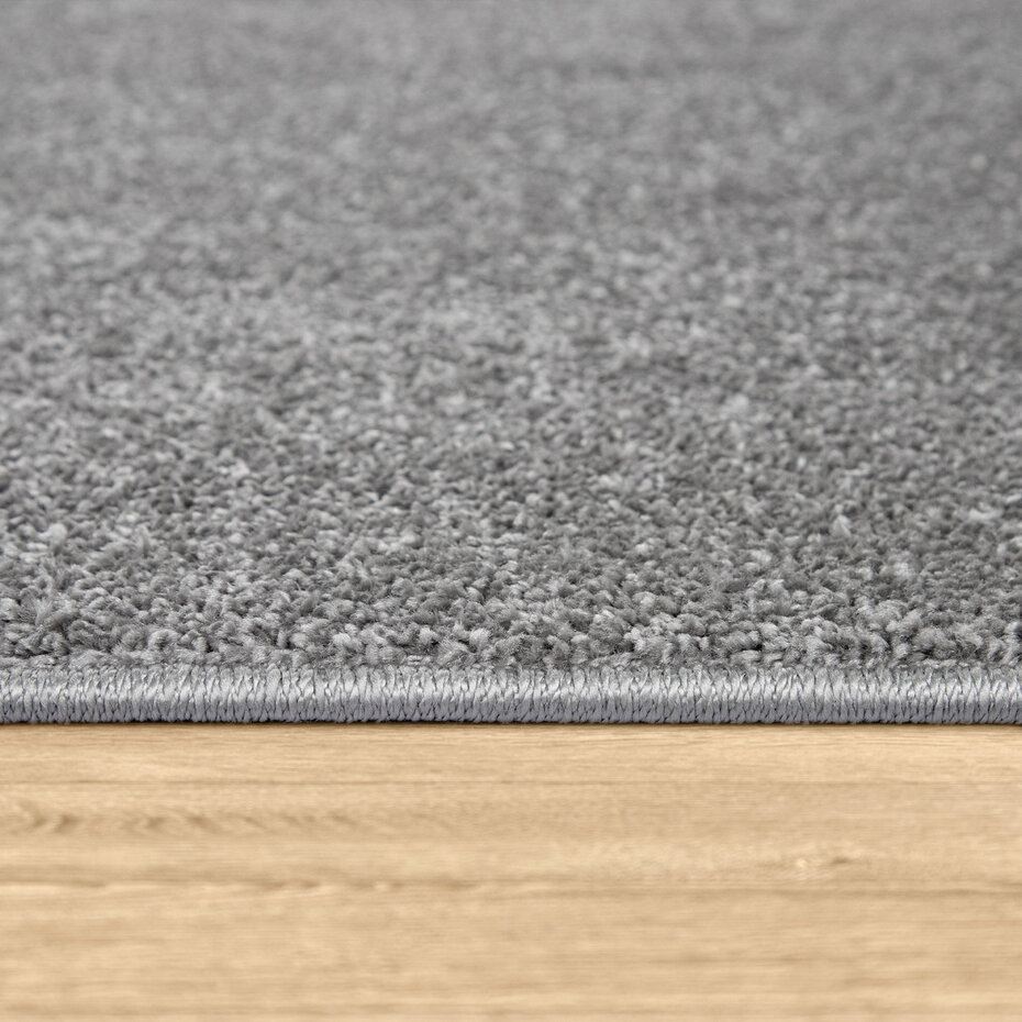 Laagpolig Effen Uni Vloerkleed Porera - Antraciet Laagpolig Effen Uni Vloerkleed Porera - Antraciet