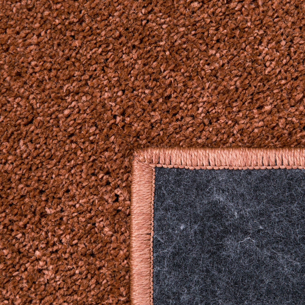 Laagpolig Effen Uni Vloerkleed Porera - Koper Laagpolig Effen Uni Vloerkleed Porera - Koper