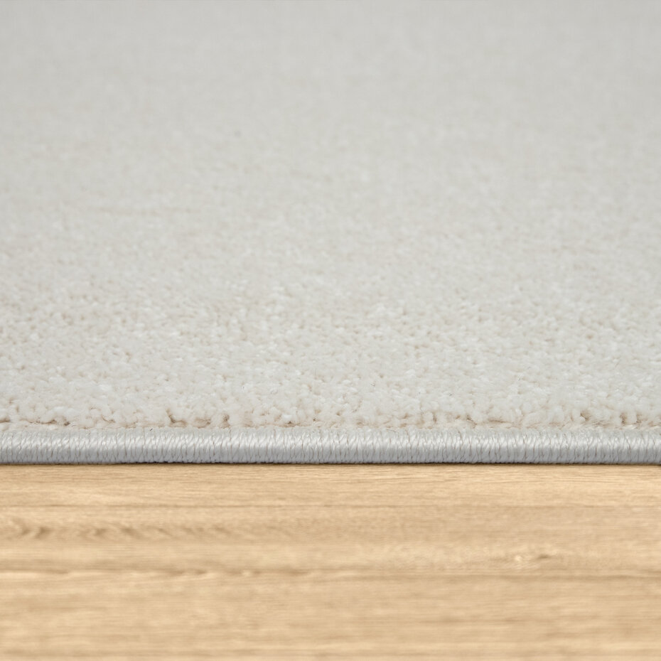 Laagpolig Effen Uni Vloerkleed Porera - Creme Laagpolig Effen Uni Vloerkleed Porera - Creme