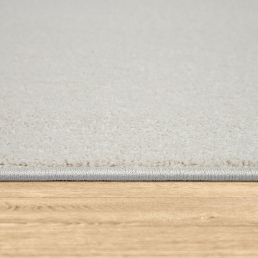 Laagpolig Effen Uni Vloerkleed Porera - Creme Laagpolig Effen Uni Vloerkleed Porera - Creme