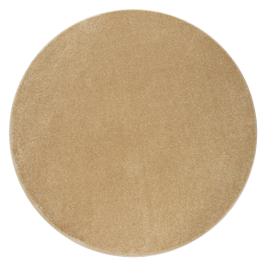 Laagpolig Effen Uni Vloerkleed Porera - Goud