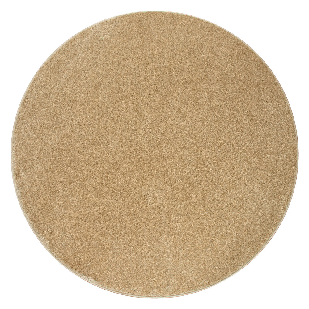 Laagpolig Effen Uni Vloerkleed Porera - Goud