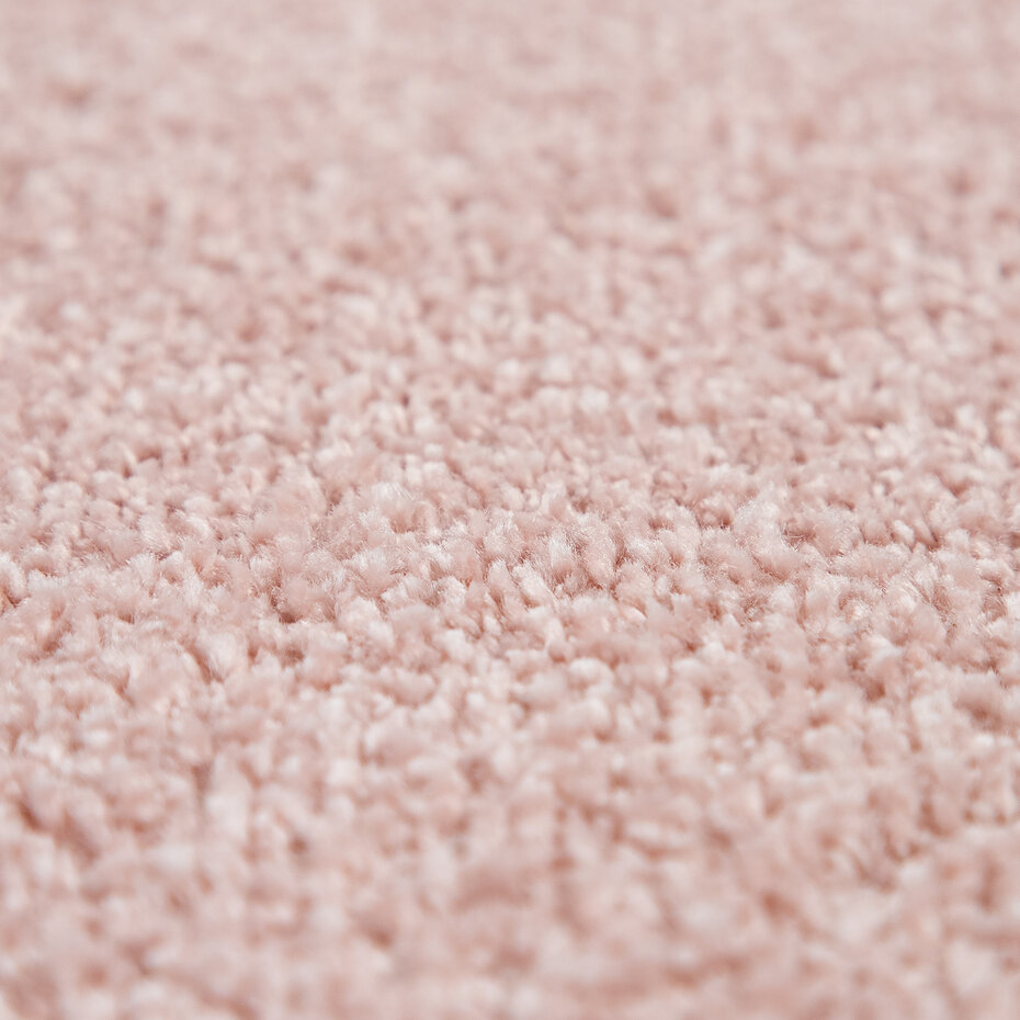 Laagpolig Effen Uni Vloerkleed Porera - Roze Laagpolig Effen Uni Vloerkleed Porera - Roze