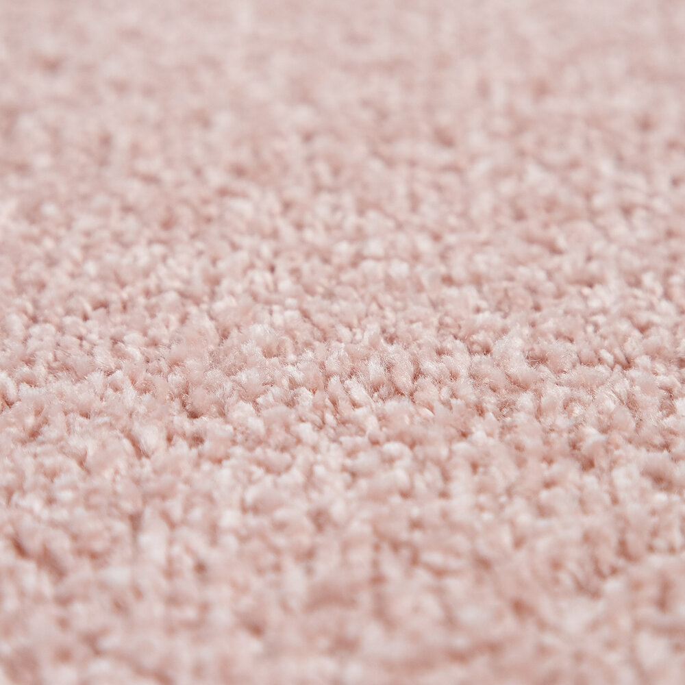 Laagpolig Effen Uni Vloerkleed Porera - Roze Laagpolig Effen Uni Vloerkleed Porera - Roze