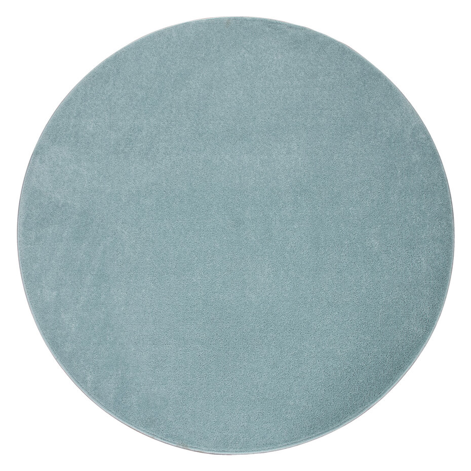Laagpolig Effen Uni Vloerkleed Porera - Turquoise Laagpolig Effen Uni Vloerkleed Porera - Turquoise
