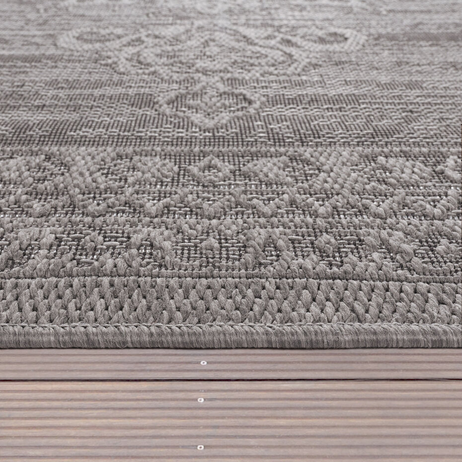 Binnen- en buitenkleed - Rimoda Vintage Grijs Binnen- en buitenkleed - Rimoda Vintage Grijs