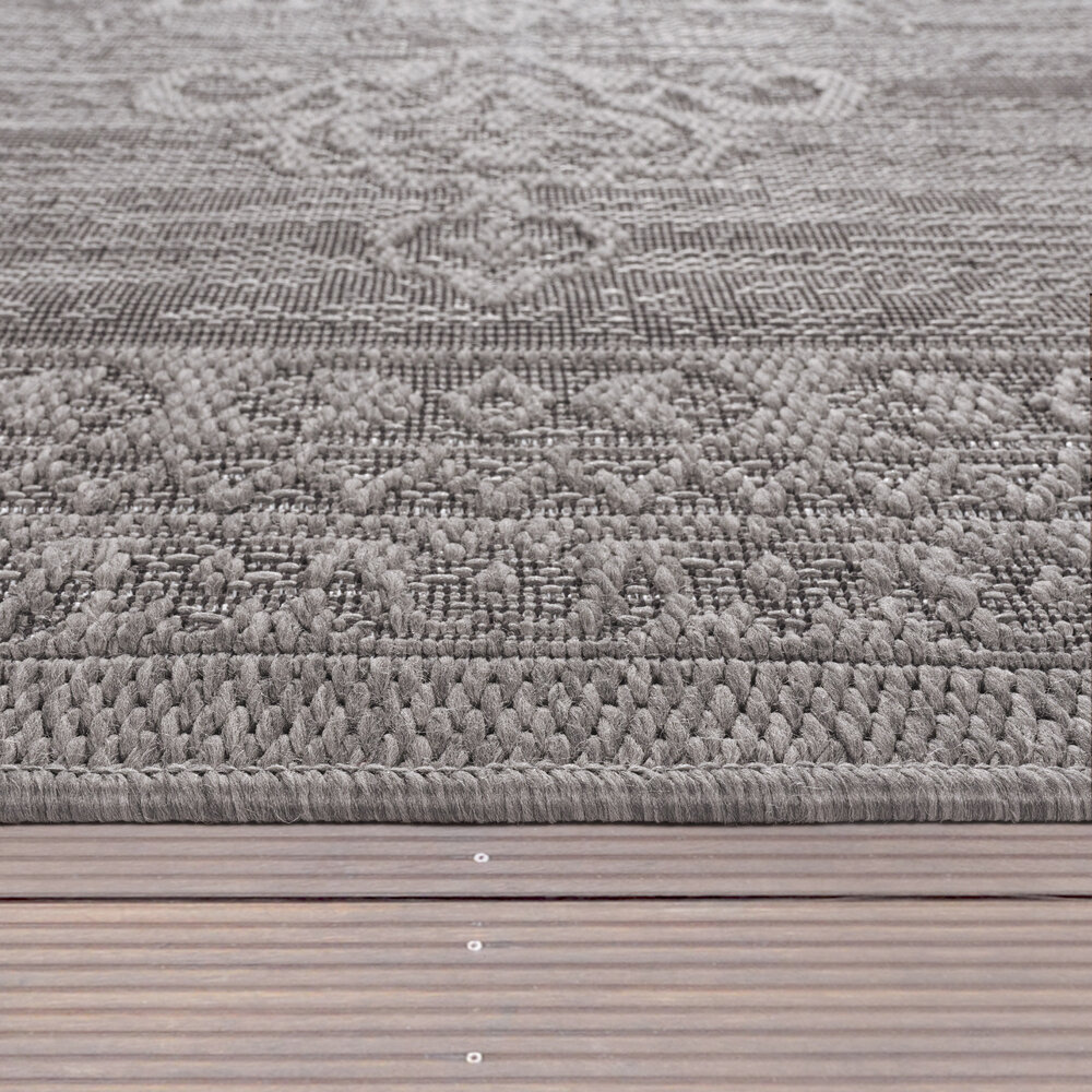 Binnen- en buitenkleed - Rimoda Vintage Grijs Binnen- en buitenkleed - Rimoda Vintage Grijs