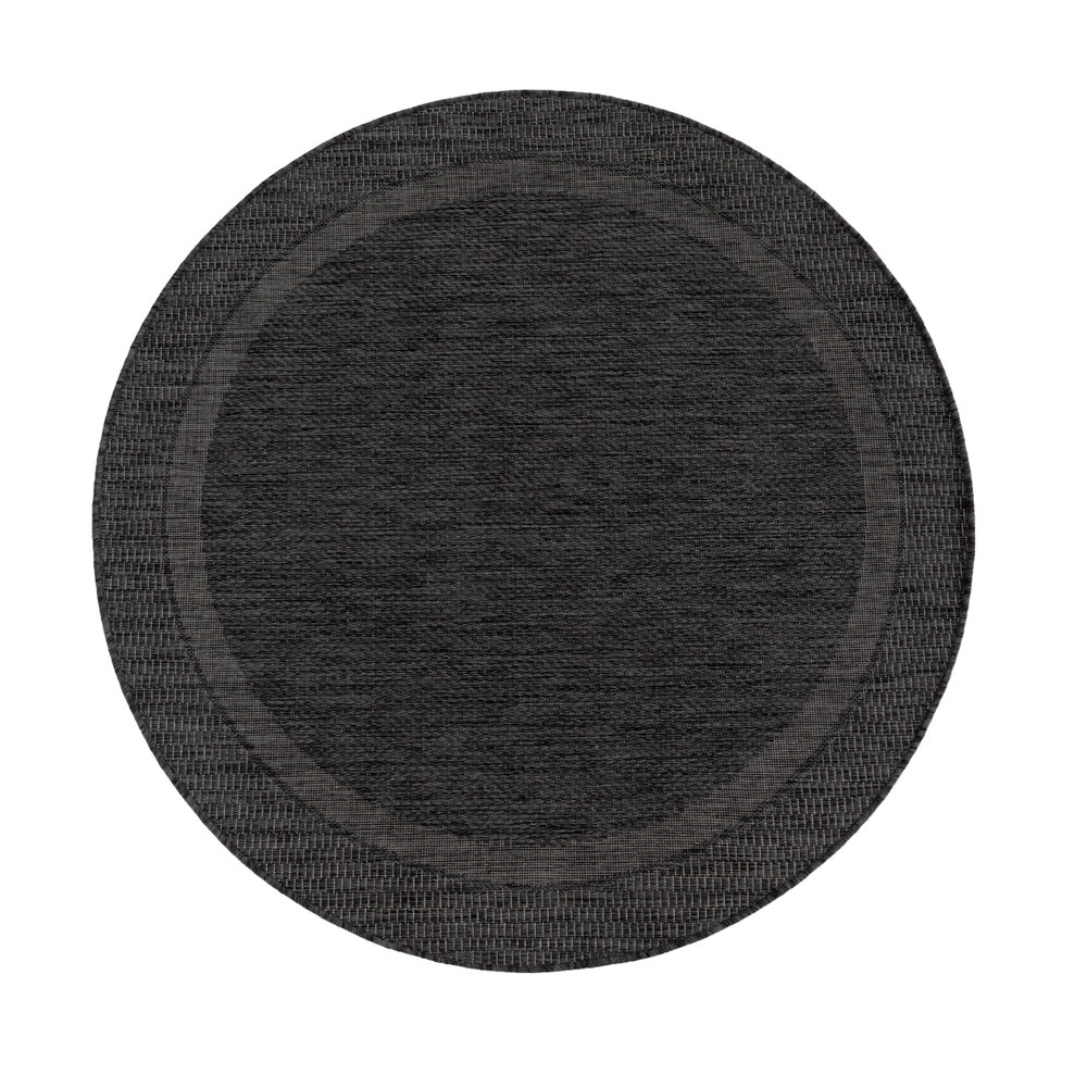 Binnen & Buitenkleed Romile - Kader / Lijstmotief - Antraciet