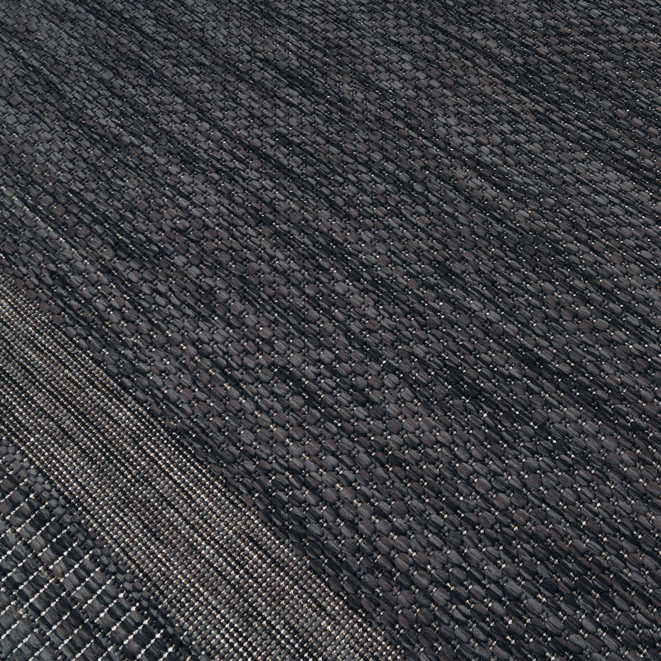 Binnen & Buitenkleed Romile - Kader / Lijstmotief - Antraciet