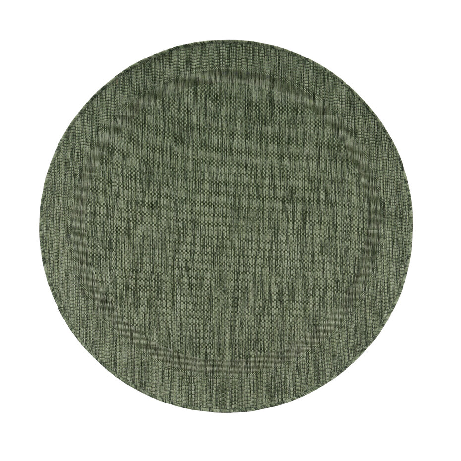 Binnen & Buitenkleed Romile - Kader / Lijstmotief - Groen