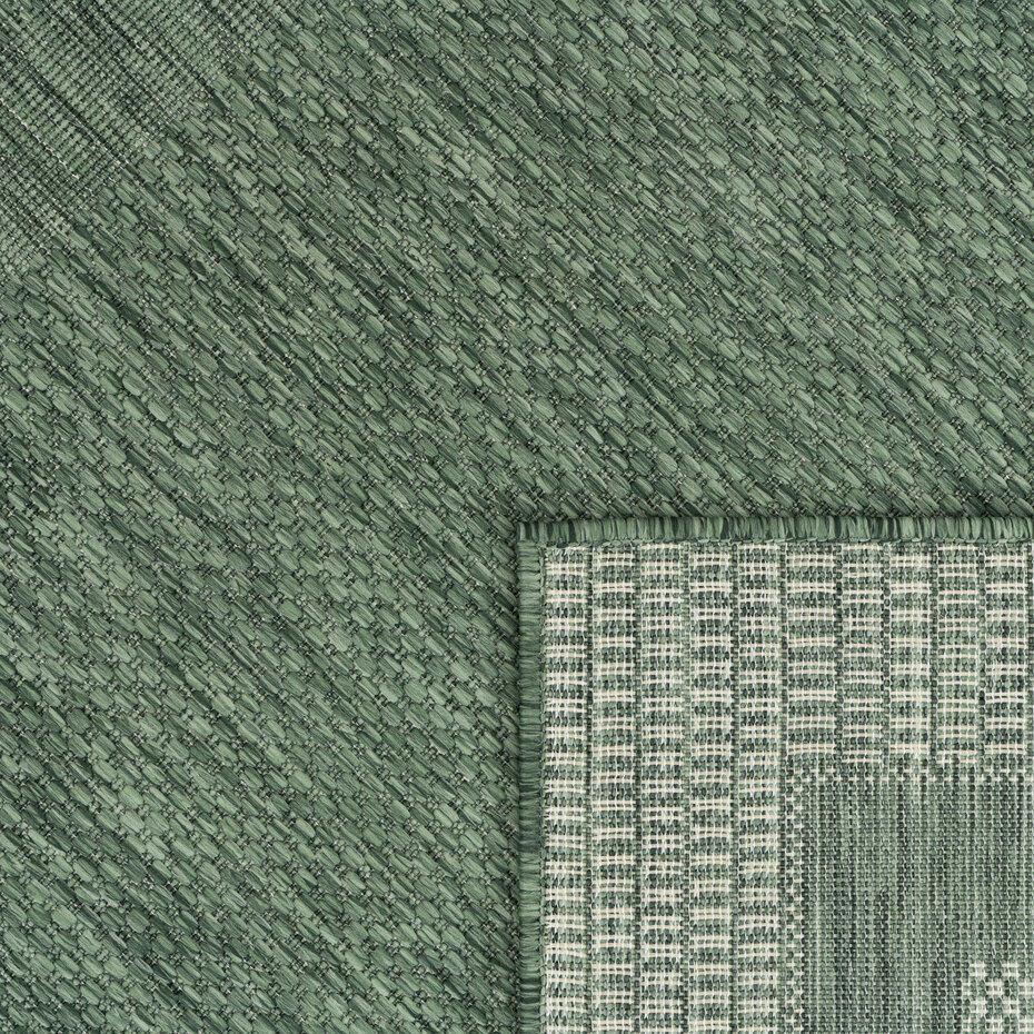 Binnen & Buitenkleed Romile - Kader / Lijstmotief - Groen