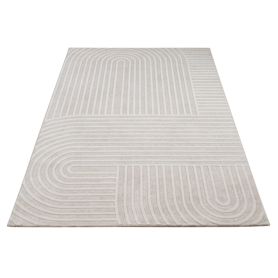 Modern vloerkleed - Sanilia Japandi Crème Modern vloerkleed - Sanilia Japandi Crème