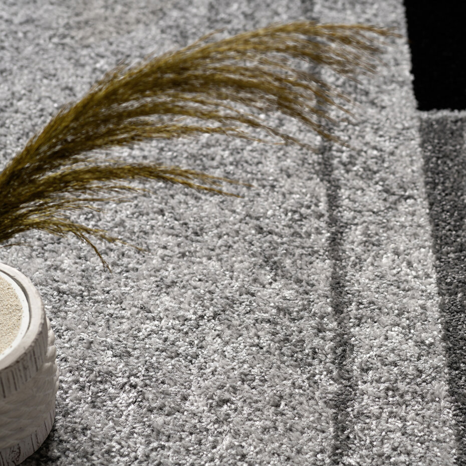 Laagpolig Modern Vloerkleed Sinovo - Grijs Laagpolig Modern Vloerkleed Sinovo - Grijs