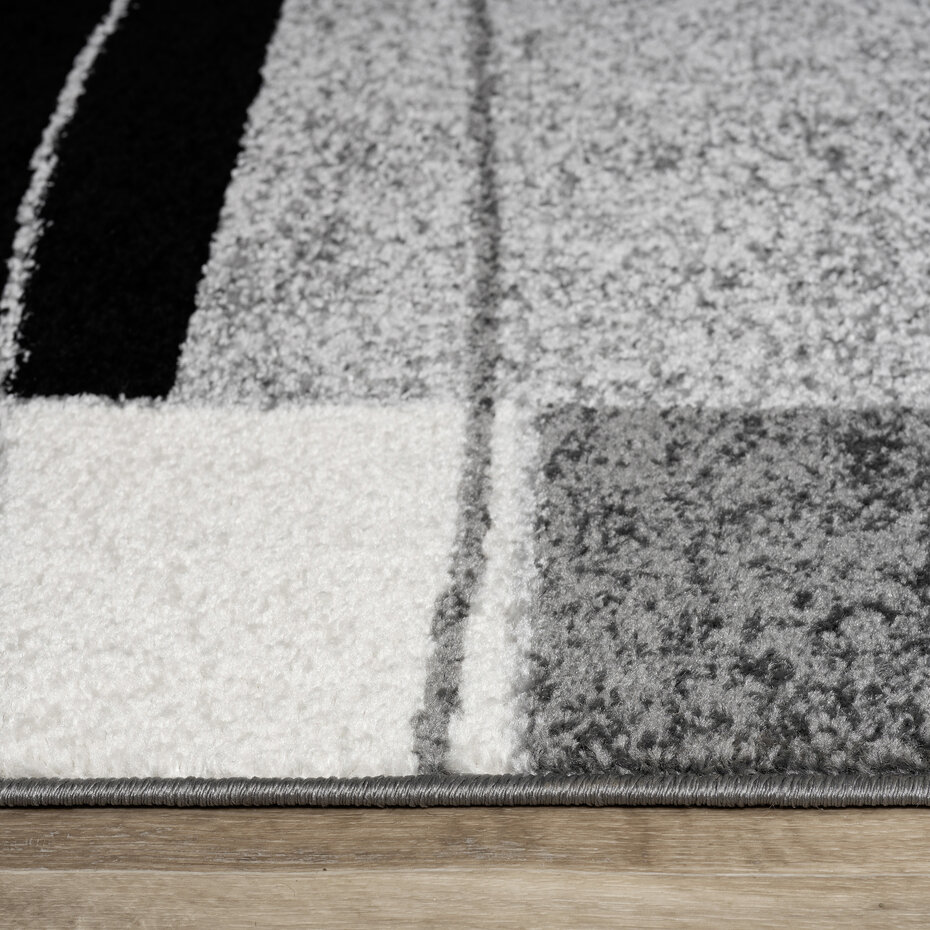 Laagpolig Modern Vloerkleed Sinovo - Grijs Laagpolig Modern Vloerkleed Sinovo - Grijs