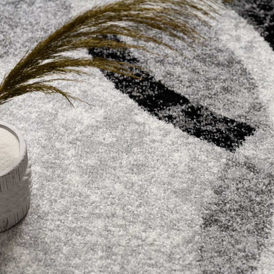 Laagpolig Modern Vloerkleed Sinovo - Grijs Laagpolig Modern Vloerkleed Sinovo - Grijs