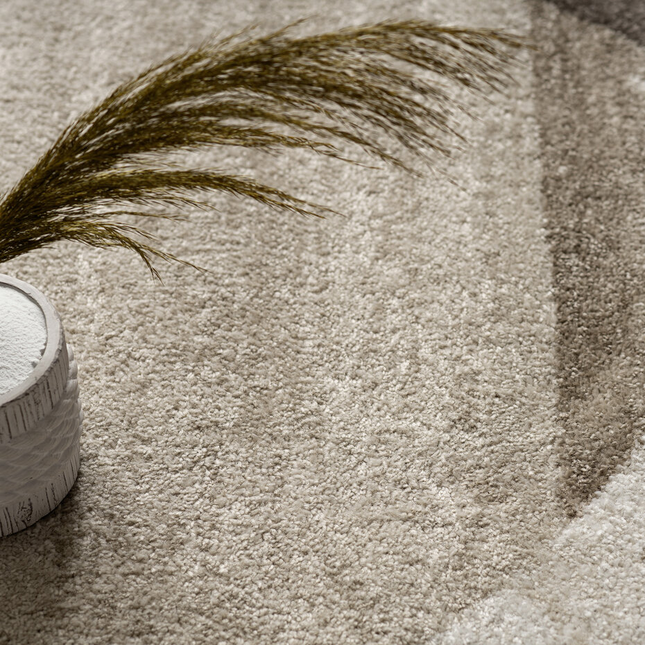 Laagpolig Modern Vloerkleed Sinovo - Kader - Bruin Laagpolig Modern Vloerkleed Sinovo - Kader - Bruin