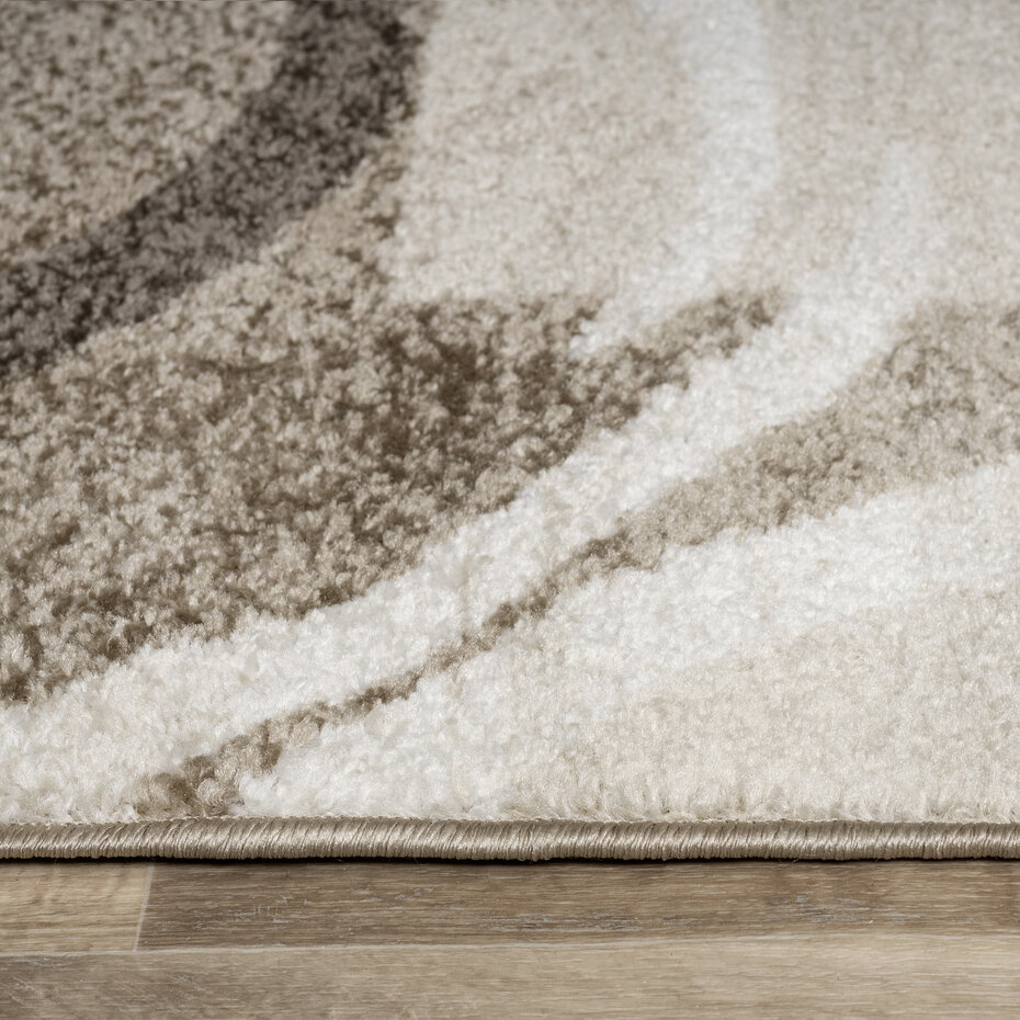 Laagpolig Modern Vloerkleed Sinovo - Kader - Bruin Laagpolig Modern Vloerkleed Sinovo - Kader - Bruin