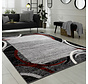 Laagpolig Modern Vloerkleed Sinovo - Kader - Rood