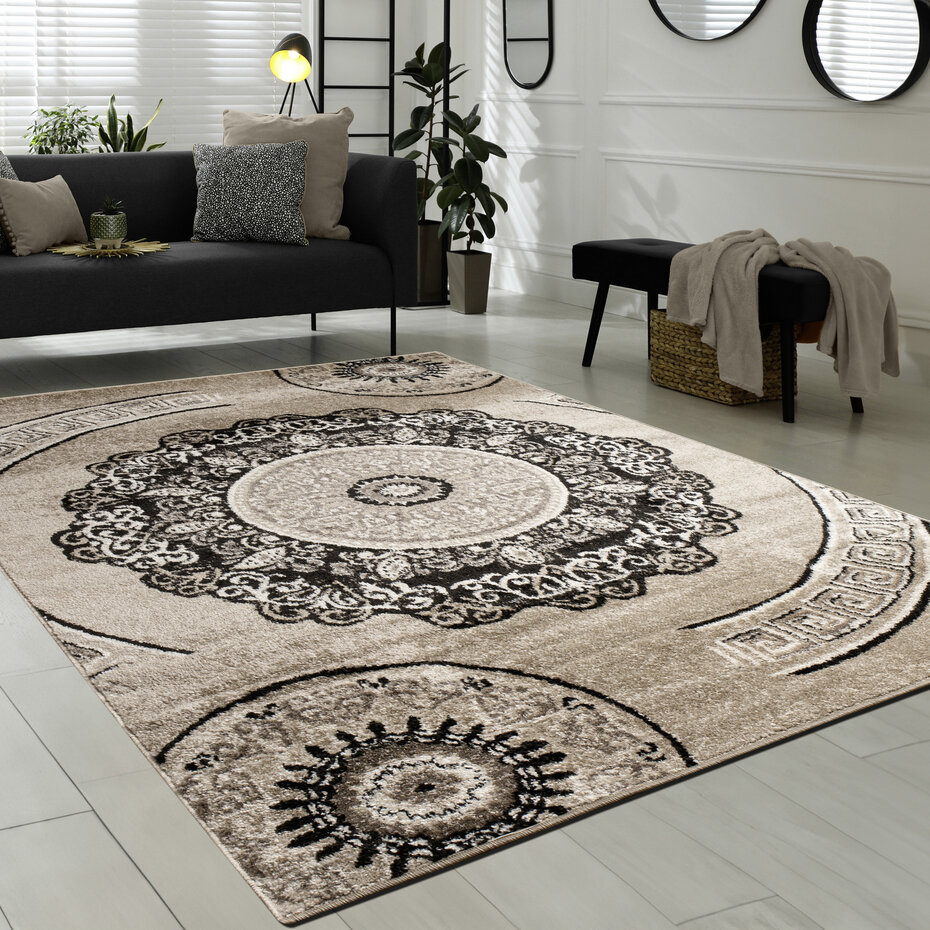 Laagpolig Modern Vloerkleed Sinovo - Bruin