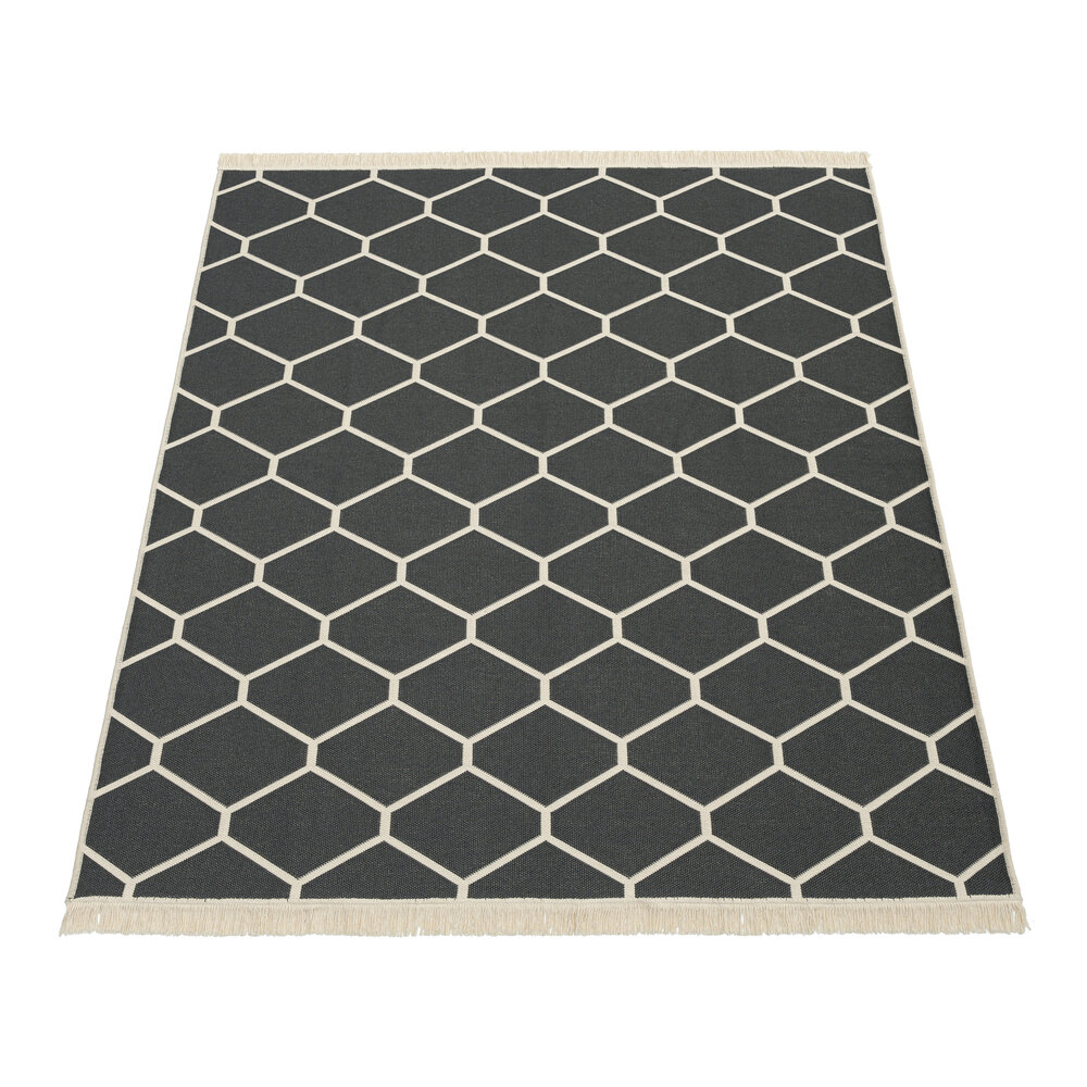 Laagpolig Skalima Scandi Kelim - Antraciet