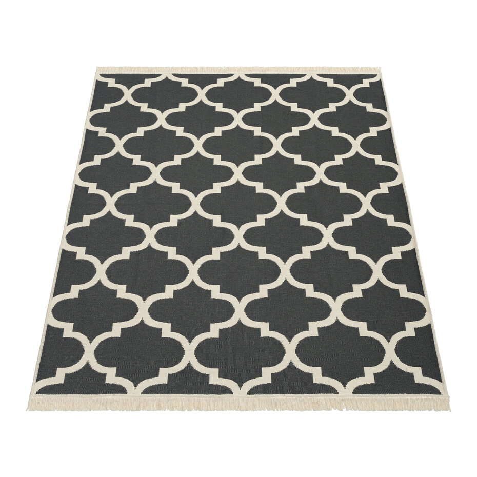 Laagpolig Skalima Scandi Kelim - Antraciet