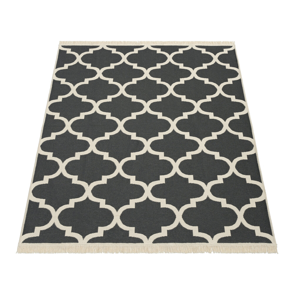 Laagpolig Skalima Scandi Kelim - Antraciet