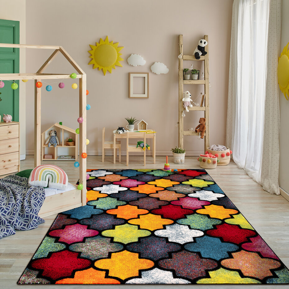 Laagpolig Modern Vloerkleed Smarela - Multi