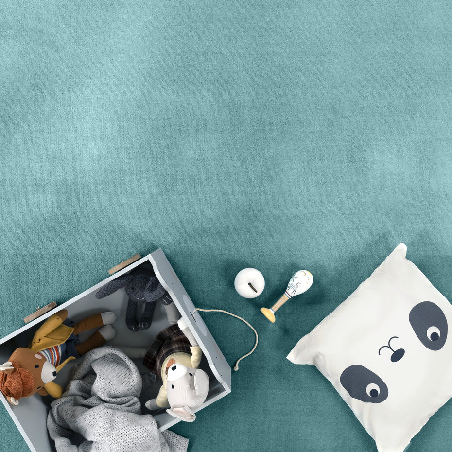 Wasbare speelmat - Tazira Blauw Wasbare speelmat - Tazira Blauw