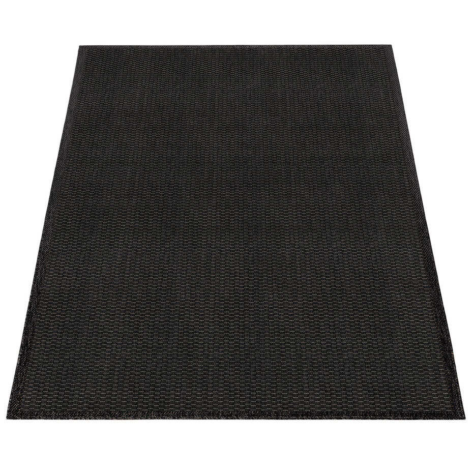 Binnen & Buitenkleed Timiso - Effen Uni - Zwart