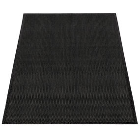 Binnen & Buitenkleed Timiso - Effen Uni - Zwart