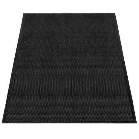 Binnen & Buitenkleed Timiso - Effen Uni - Zwart