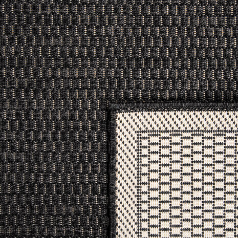 Binnen & Buitenkleed Timiso - Effen Uni - Zwart