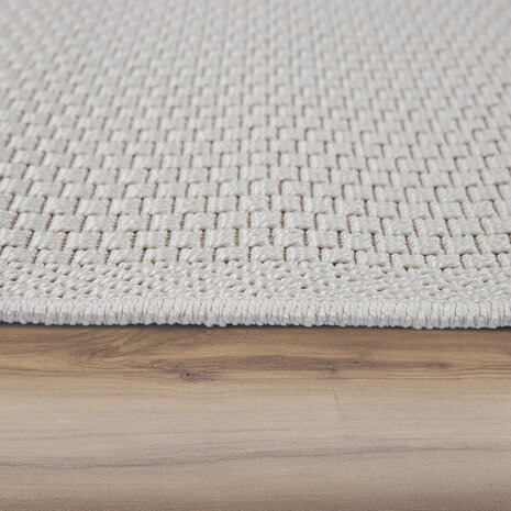 Binnen & Buitenkleed Timiso - Effen Uni - Creme / Ivoor
