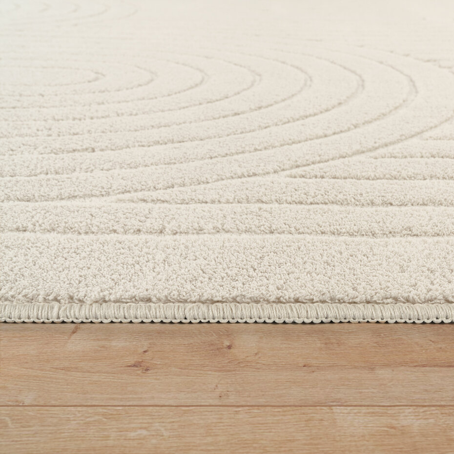 Laagpolig Japandi Vloerkleed Tokyo - Creme Laagpolig Japandi Vloerkleed Tokyo - Creme