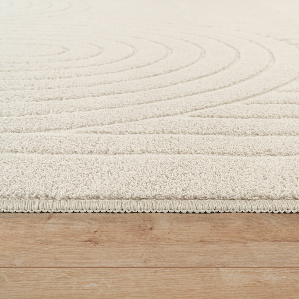 Laagpolig Japandi Vloerkleed Tokyo - Creme Laagpolig Japandi Vloerkleed Tokyo - Creme