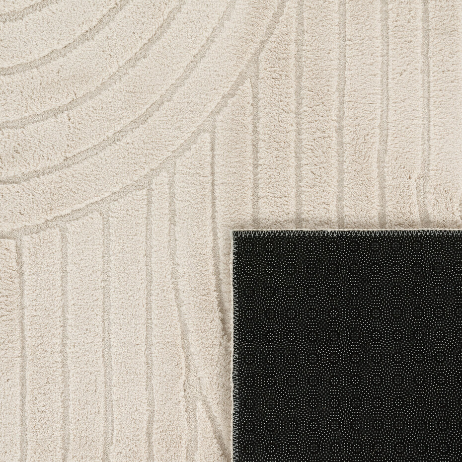 Laagpolig Japandi Vloerkleed Tokyo - Creme Laagpolig Japandi Vloerkleed Tokyo - Creme