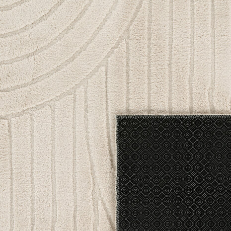 Laagpolig Japandi Vloerkleed Tokyo - Creme