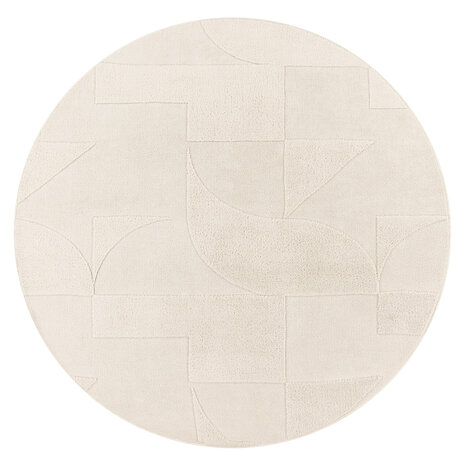 Laagpolig Japandi Vloerkleed Tokyo - Creme