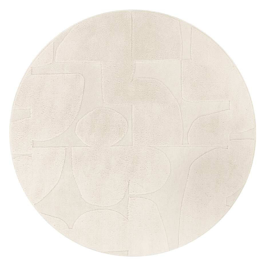 Laagpolig Japandi Vloerkleed Tokyo - Creme Laagpolig Japandi Vloerkleed Tokyo - Creme