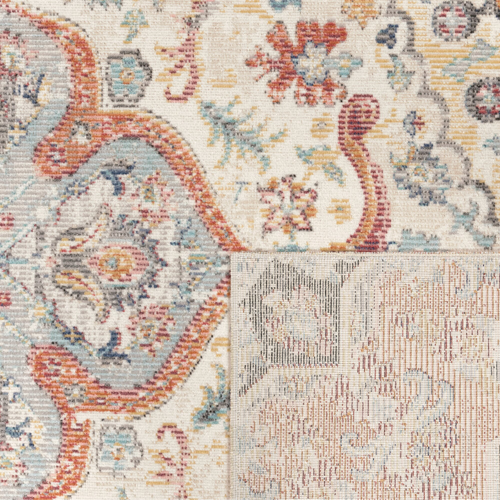 Vintage buitenkleed - Torana Grijs/Roze Vintage buitenkleed - Torana Grijs/Roze