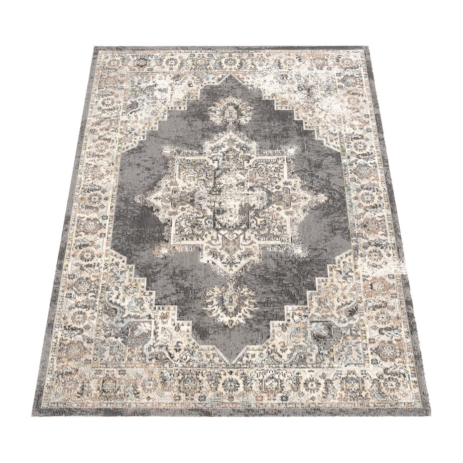 Vintage buitenkleed - Torana Grijs/Crème