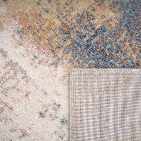 Abstract buitenkleed - Torana Oranje/Blauw