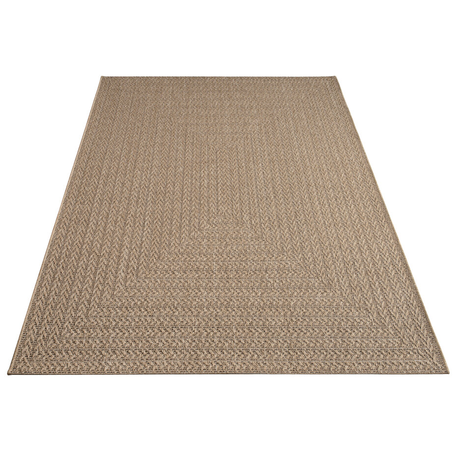 Jute binnen- en buitenkleed - Warilia Lijstmotief Beige